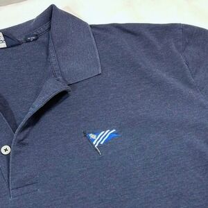 VTG Polo Golf Ralph Lauren Long Sleeve Polo Shirt Mens XXL Navy Blue